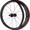 24 Inch Wheelchair Push Rim Covers,Wheelchair Rear Wheel Push Ring Silicone Protective Cover, Non-Slip Hand Push Cover, Improve Grip and Traction, Easy to Take of and Clean-Black||24in ( Color : Black view 1
