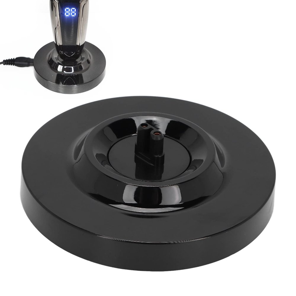 Electric Shaver Charging Stand Round Shape Men's Electric Shaving Charging Base for s5000 6000 7000 s8000 s9000 (Black)