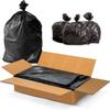 100 Bin Bags 80L (18"x29"x39") Black Bags Extra Strong Bin Bags Black Bin Liners Refuse Sacks for Home Garden Kitchen House Office Caterers RestaurantRubbish Garbage Bags view 1