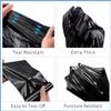 100 Bin Bags 80L (18"x29"x39") Black Bags Extra Strong Bin Bags Black Bin Liners Refuse Sacks for Home Garden Kitchen House Office Caterers RestaurantRubbish Garbage Bags view 4