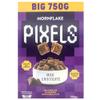 Mornflake - Pixels Chocolate Cereal Crispy Breakfast Cereal Pillows, Multipack of 8x 750g Vegetarian Milk Chocolate Cereal. Wheat Pillows Filled With Real Chocolate Filling view 1