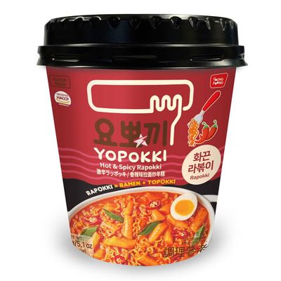 Young Poong Yopokki Cup - Hot & Spicy Rapokki 145g