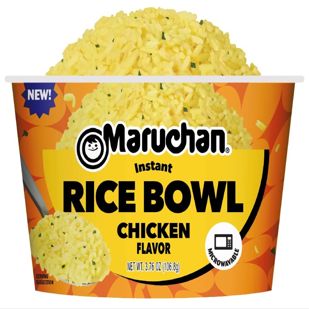 Microwavable Rice Bowl, Chicken Flavor, Pack of 6