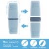 JYUHA 3 PCS Toothbrush Travel Case, Portable Toothbrush Box Plastic Toothbrush Case Dustproof Travel Toothbrush Storage Box for Home Business Trip Camping (3 Colors) view 2