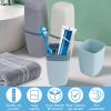 JYUHA 3 PCS Toothbrush Travel Case, Portable Toothbrush Box Plastic Toothbrush Case Dustproof Travel Toothbrush Storage Box for Home Business Trip Camping (3 Colors) view 3
