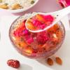 Chinese red dates white fungus nuts lotus root powder soup 500g, nutritious substitute food, sweet breakfast powder, instant healthy and delicious breakfast Congee (Pitaya nut,1 can) view 2