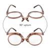 Aisi Women Makeup Reading Glasses Cosmetic Readers Flip Up Two Lens Magnifying Eyeglasses view 4