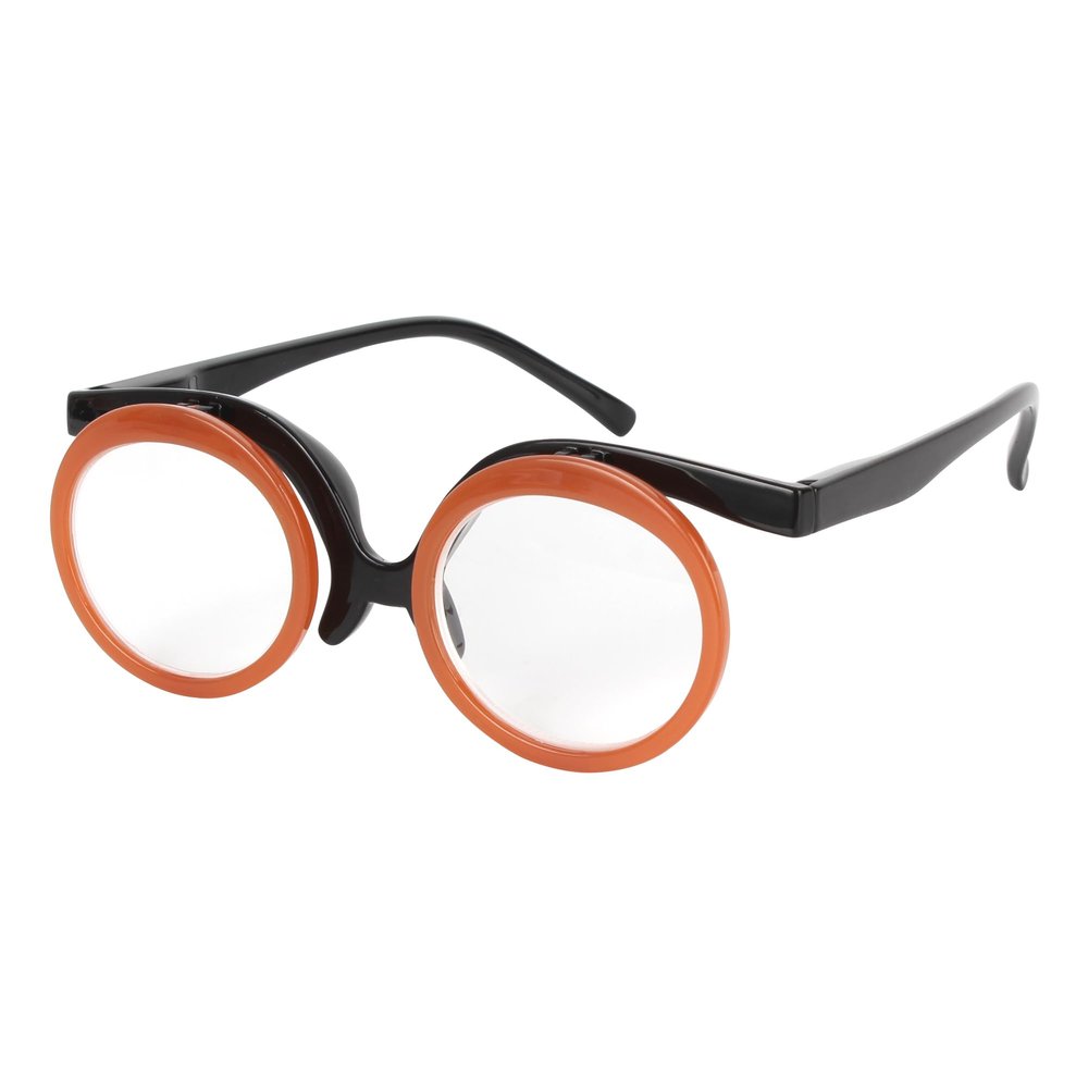 Aisi Women Makeup Reading Glasses Cosmetic Readers Flip Up Two Lens Magnifying Eyeglasses