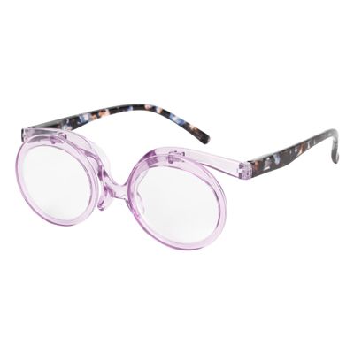 Aisi Women Makeup Reading Glasses Cosmetic Readers Flip Up Two Lens Magnifying Eyeglasses