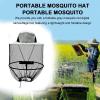 MUNSKT Mosquito Head Net Grey Sun Hat, Foldable Cap with Face Netting Cover, Quick Dry Wide Brim Protection Mask, Breathable Anti Insects Bug Bee for Outdoor Hiking Camping Gardening Fishing view 3