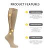 Hovershoes Plus Size Zipper Compression Socks for Women & Men (3 Pairs), Closed Toe Flight Socks for Walking, Running, Pregnancy, Travel view 4