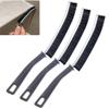 VRBUTY Crevice Cleaning Brush - Hard Bristle Crevice Cleaning Brush Long Handle Narrow Groove Gap Cleaning Tool Tight Space - Window Door Track Cleaner Brush Bathroom Kitchen Tile (3PCS Black) view 1