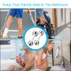 12 Inch Shower Grab Rail with Suction Cup, Happybase 2 Pieces Grab Bars Shower No Drilling Grab Rail Bath Bathroom Walking Aid for Seniors (Black) view 4