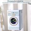 HERCHR Powder Laundry Detergent Container, Washing Machine Shape, Iron, Glossy view 3