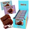FitnesSHOCK Chocolate Brownie Mix Box without Added Sugar, 15% Protein, satiating dietary fibre, Soft Texture, 10 Pieces, 50g - Chocolate and Coconut view 1