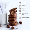 FitnesSHOCK Chocolate Brownie Mix Box without Added Sugar, 15% Protein, satiating dietary fibre, Soft Texture, 10 Pieces, 50g - Chocolate and Coconut view 4