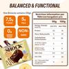 FitnesSHOCK Chocolate Brownie No Added Sugar, 15% Protein, satiating dietary fibre, Soft Texture, 10 Pieces, 50g - Banana Flavour view 2