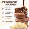 FitnesSHOCK Chocolate Brownie No Added Sugar, 15% Protein, satiating dietary fibre, Soft Texture, 10 Pieces, 50g - Banana Flavour view 4