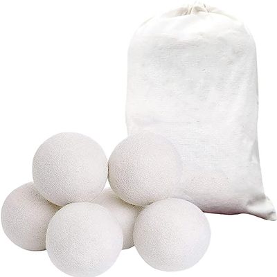 DoHTeck Laundry Drying Ball, 6 Pcs Upgraded 100% Wool, Reduce Clothes Wrinkles, Anti-Static, Reusable and Eco-Friendly, Save Time and Energy