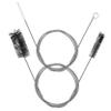 Anneome 2 Pcs Drain Cleaning Brush Set 155cm Flexible Soft Nylon Bristles, Double-Ended Black Hose Brush and Single-Head Tube Cleaner for Kitchen and Bathroom Unblocking view 1