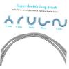 Anneome 2 Pcs Drain Cleaning Brush Set 155cm Flexible Soft Nylon Bristles, Double-Ended Black Hose Brush and Single-Head Tube Cleaner for Kitchen and Bathroom Unblocking view 2