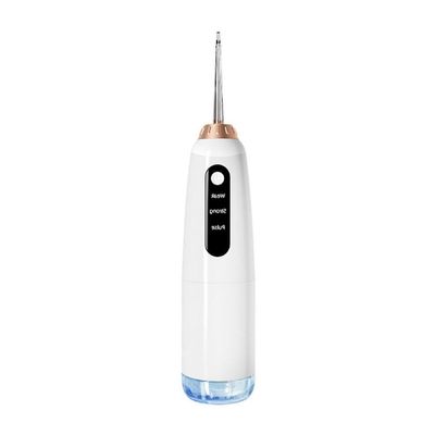QRONCES Portable And Rechargeable Cordless Oral Irrigator For Teeth Cleaning With 5 Water Pressure Settings And 300ml Reservoir IPX7 Waterproof (HF6) 300ml Reservoir Home And Travel (HF6)