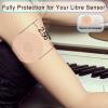 25 Pack Libre 3 sensors Covers,Breathable for Libre 3 Patches Waterproof & Sweatproof Cotton CGM Patches,Latex-Free & Hypoallergenic Last for 14 Days, Without Glue in The Center view 2