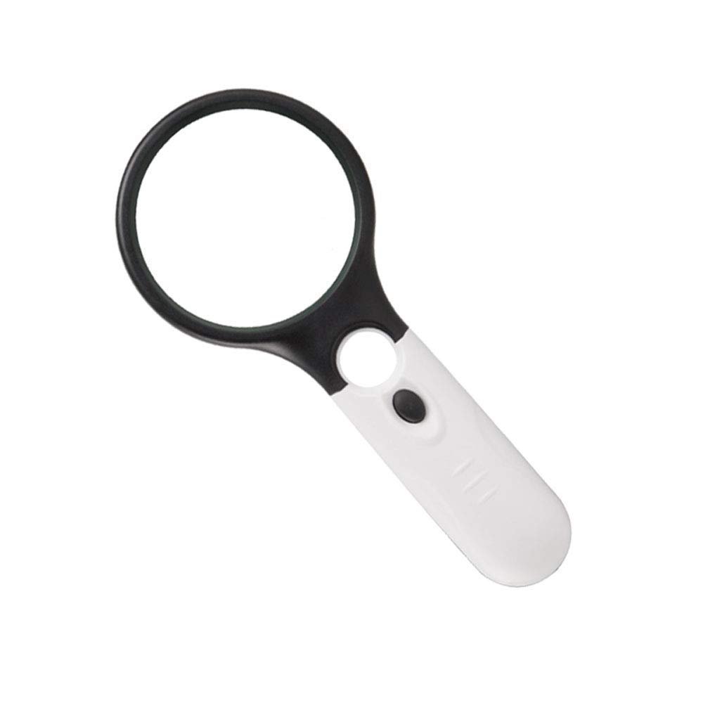 10 Times high-Definition Glass Portable Handheld 70MMLED with Light Glass 20 Times Old Reading Glass It's so kind of you