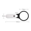 10 Times high-Definition Glass Portable Handheld 70MMLED with Light Glass 20 Times Old Reading Glass It's so kind of you view 4