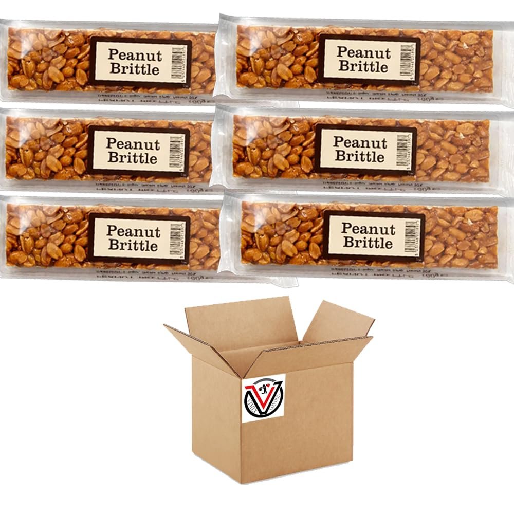 Candy co Peanut Brittle Bar 100g - Peanuts covered in caramelized sugar (06 Bars)