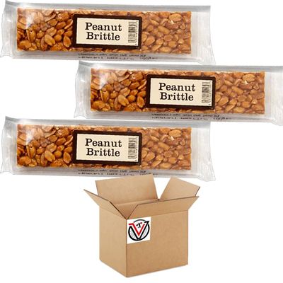 Candy co Peanut Brittle Bar 100g - Peanuts covered in caramelized sugar (03 Bars)