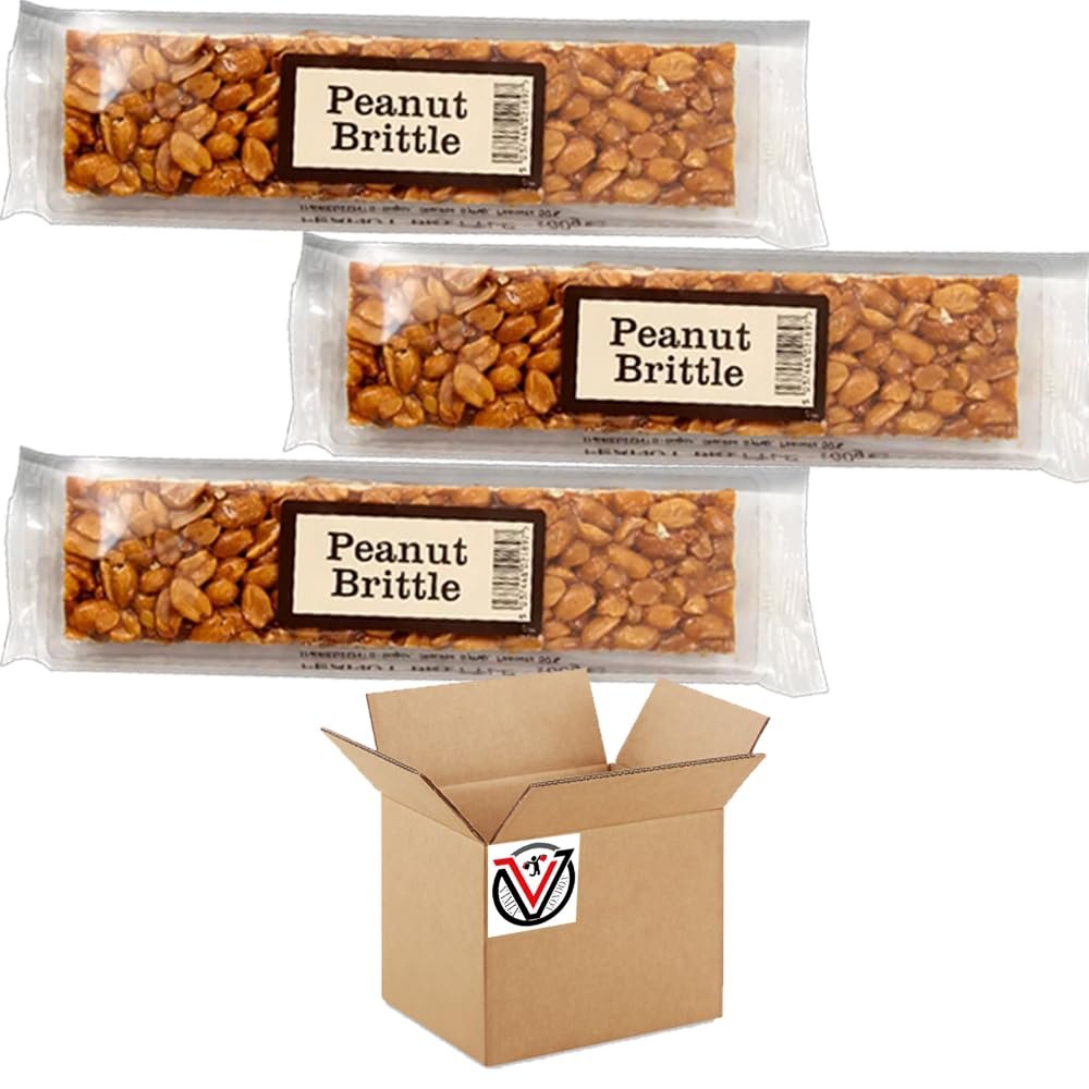 Candy co Peanut Brittle Bar 100g - Peanuts covered in caramelized sugar (03 Bars)