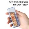 Runloon 8Pcs Mini Portable Dental Floss Storage Box, Flosser Band-Aid Toothpick Holder Cotton Swab Boxs Travel Storage Case, Transparent Small Dispenser Container for Small Item Storage view 2
