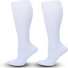 3 Pairs of Compression Socks Compression Socks Thrombosis Socks for Women Men for Sports Jogging Nurses Travelling Flight Running Tennis Travel Pregnancy Medical White view 2