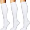 3 Pairs of Compression Socks Compression Socks Thrombosis Socks for Women Men for Sports, Flight, Running, Travelling, Nurse, Cycling Pregnancy Medical view 1