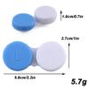 JIXIWANG 12 Pcs Contact Lens Cases Blue and White Contact Lens Holder Screw Top Safe Material Eye Contact Lens Container Box for Travel or at Home Protecting Eyes view 4