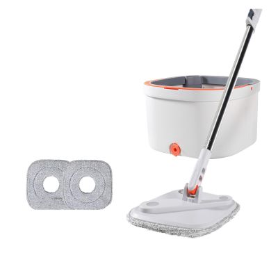 ERICAT Mop Water Separation 360 cleaning With Bucket Microfiber Lazy No Hand-Washing Floor Floating Mop Household Cleaning Tools (Color : With 3 mop cloths)