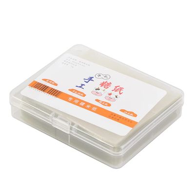 QANYEGN 500Pcs Edible Rice Paper, Nougat Paper, Edible Wafer Paper, Handmade Candy Wrapping Sheets for Sweets Decorating
