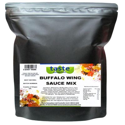 Buffalo Wing Sauce Mix Powder 1kg Resealable Pouch