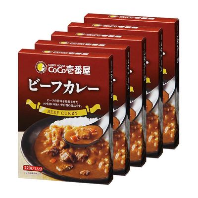 Coco Ichibanya Beaf Curry 5 Packs, 220g Curry sauce Curry pouch