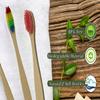 100% Natural Bamboo Toothbrushes - Premium & Classic Range, Soft Bristles, Biodegradable, Oral Care, Dental Hygiene, Fresh Breath, Healthy Teeth & Gums, Home, Hotels, Travel, Camping, Family Pack of 5 view 3