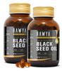 Rawya Black Seed Oil, 120 Softgels x 2 Pack, 500mg Each, Organic Cold-Pressed Black Seed Oil Capsules, Pure Nigella Sativa, Rich in Omega-3-6-9 for Skin Hair Digestion Metabolism Vitality and Wellness view 1