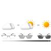 WInara Progressive Multifocus computer glasses, Men's Half Frame reading glasses, Photochromic Presbyopia Sunglasses Anti UV (Color : Black, Size : +1.50) view 3