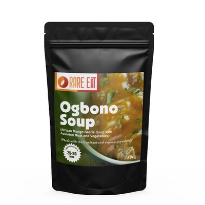 African Mango Seeds Soup | Ogbono with Assorted Meat and Vegetable 800g X 2