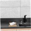 STOBAZA 4pcs Wooden Soap Holder Soap Dish Bathroom Holder Storage for Home Bath Draining Dish view 3