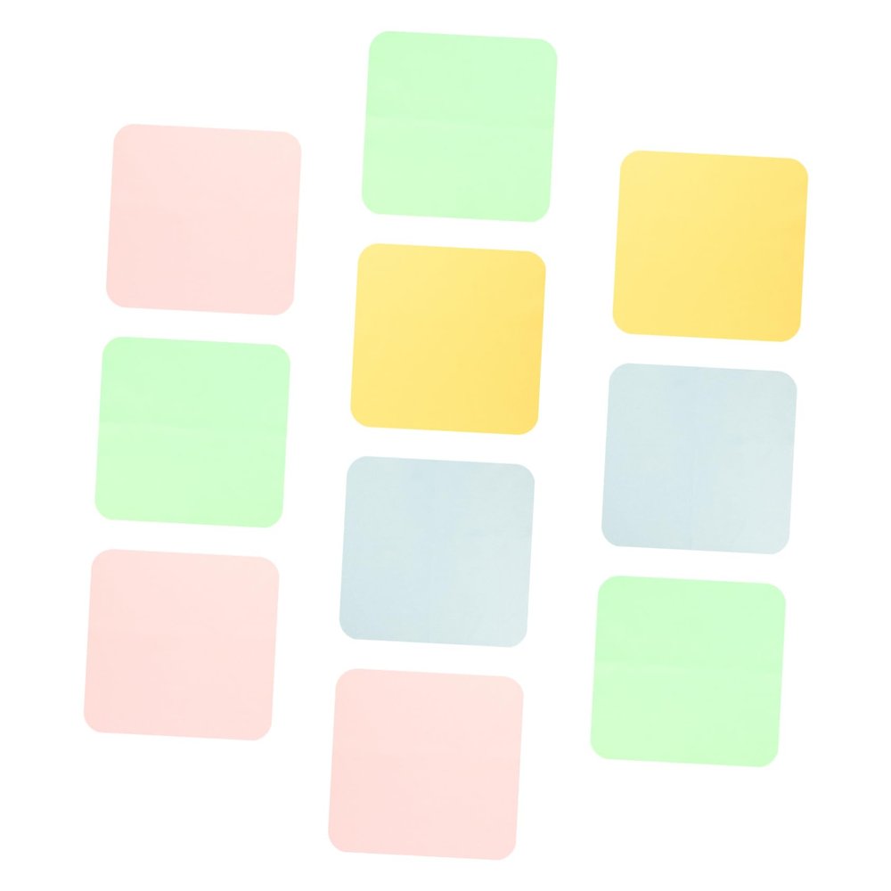 LALAFINA 10pcs Cleaning Cloths for Glasses Phone Jewelry Simulated Leather Material Convenient for Daily Use and Travel Random Color