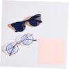 LALAFINA 10pcs Cleaning Cloths for Glasses Phone Jewelry Simulated Leather Material Convenient for Daily Use and Travel Random Color view 4