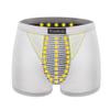 MECKOZ Men's Magnetic Therapy Health Care Underwear Tourmaline Protect Prostate Boxer Briefs Promotes Secondary Growth 3 Pack(Gris,XL) view 1