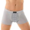 MECKOZ Men's Magnetic Therapy Health Care Underwear Tourmaline Protect Prostate Boxer Briefs Promotes Secondary Growth 3 Pack(Gris,XL) view 2