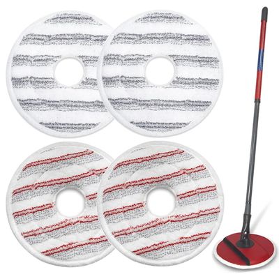 MDYNI 4 Pieces Mop Head for Vileda Spin and Clean Mop Spin Mop Head Replacement Microfiber Mop Pads Mop Refill for Cleaning Floors